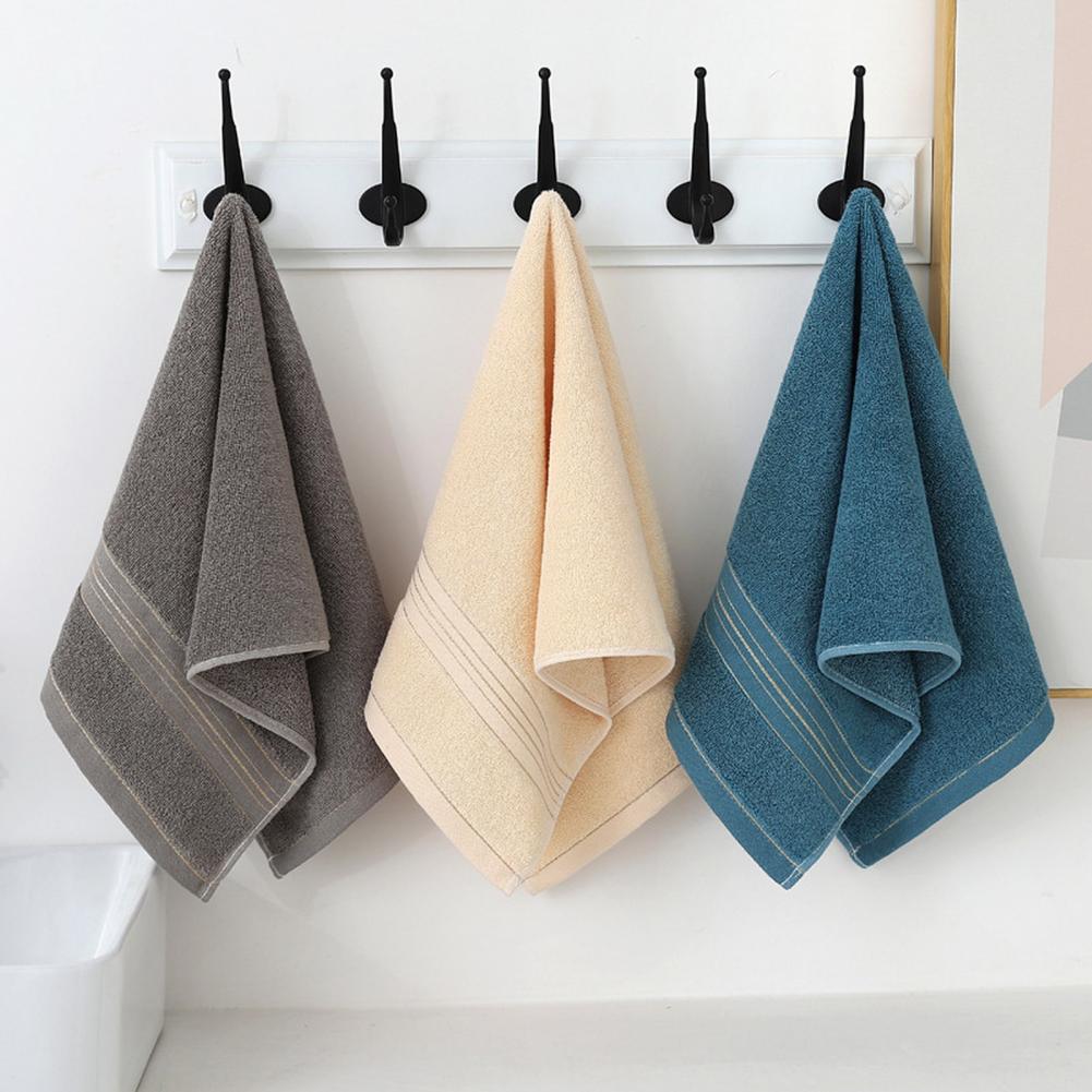 Bath Towel Washcloth Cotton Towel Solid Color Soft Absorbent Towels Multipurpose Use For Hotel Bathroom Highly Absorbent