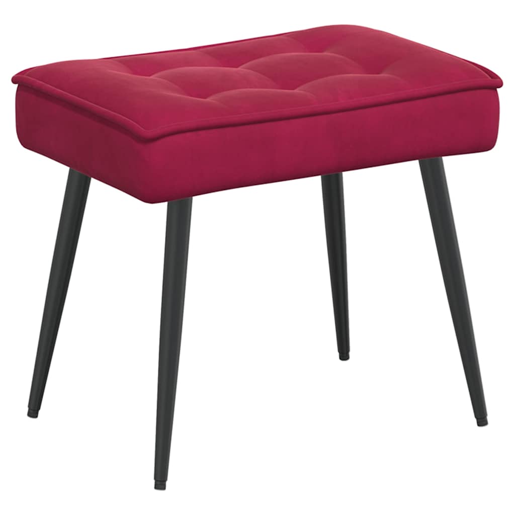 Vidaxl Fotel Relaksacyjny Wino Czerwone 64X74X84 Cm Aksamit