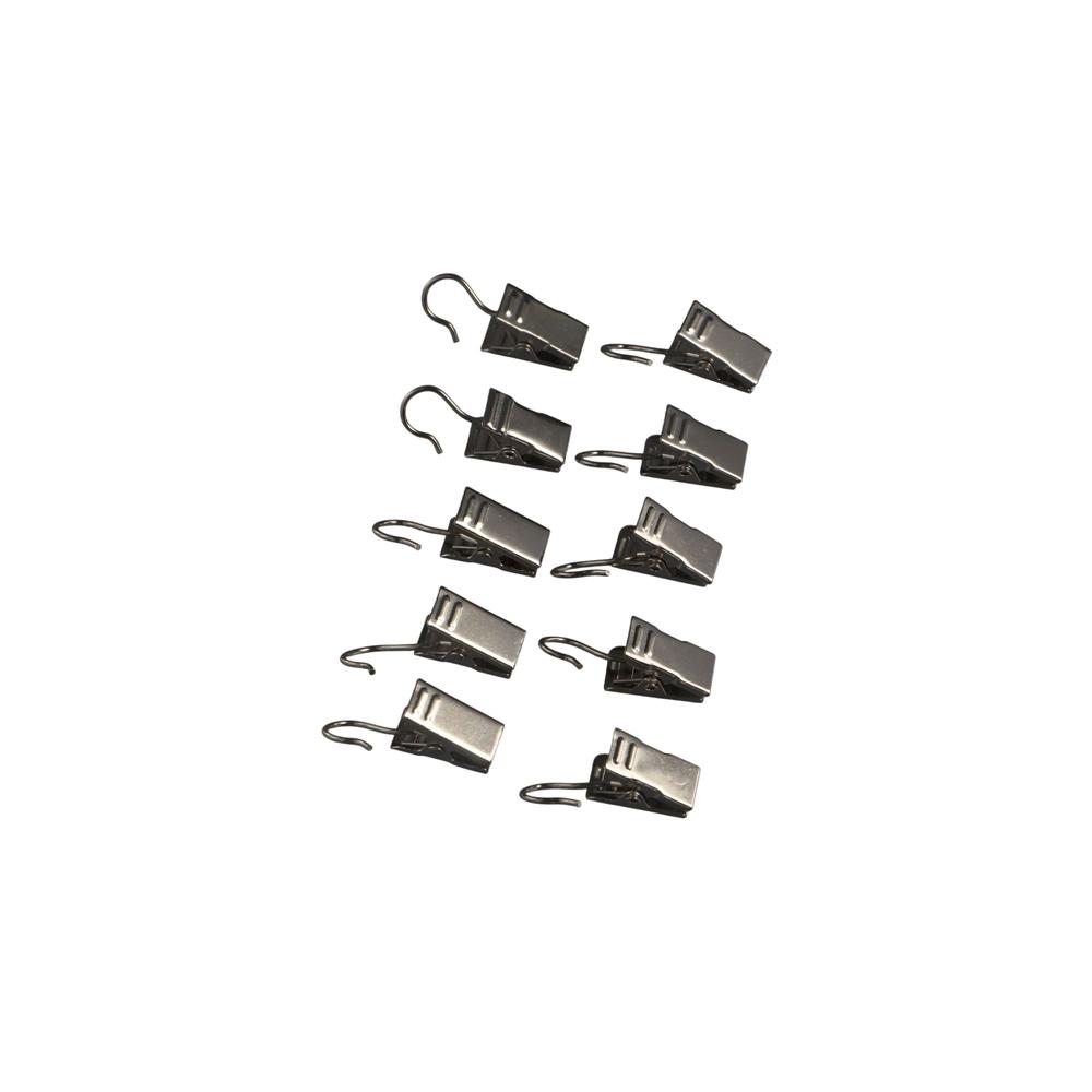 

Hooks Window Drapery Hook Buckle 20Pcs/Set Home Accessories Curtain Clips чёрный