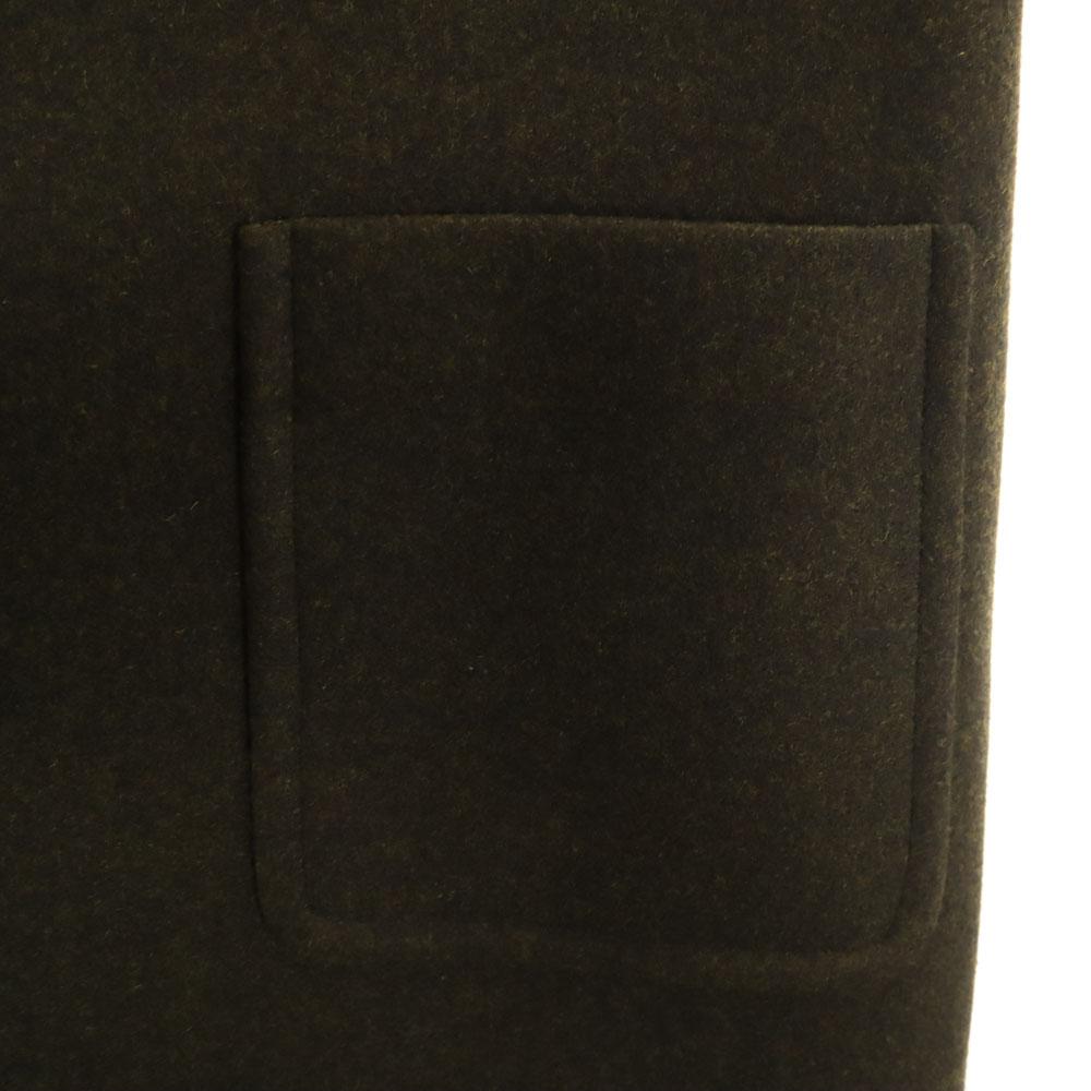 CELINE French cashmere blend Melton coat 40 khaki Women Used