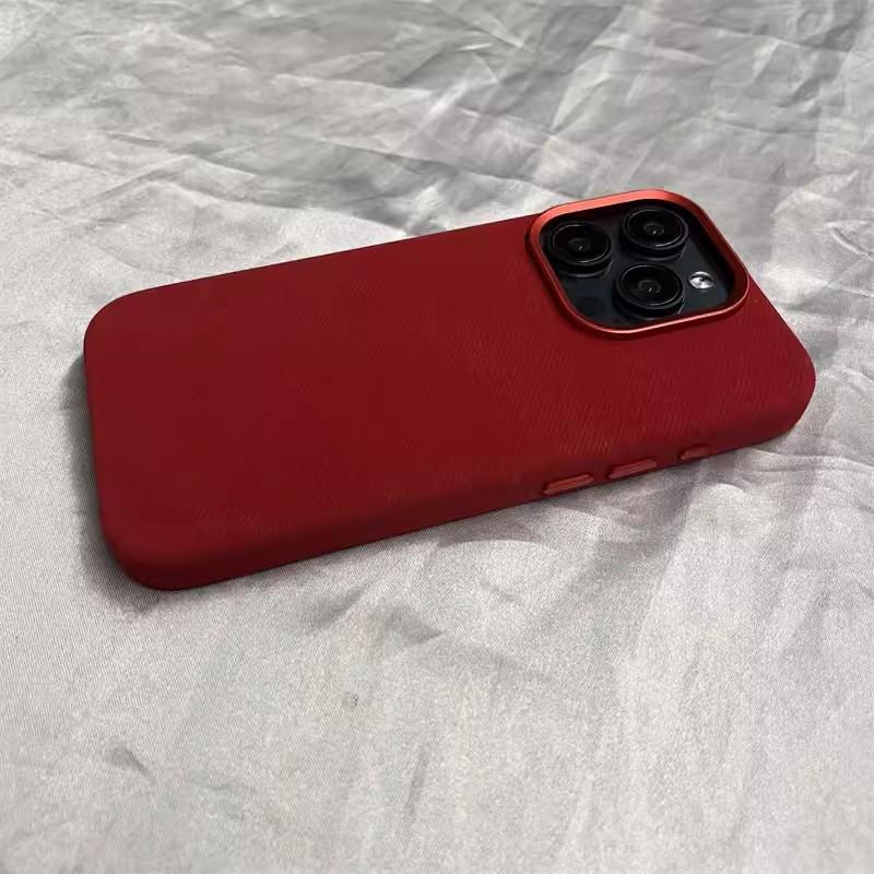 Magnetic Flannel Phone Case IPhone 17 Pro Max 16 15 With Microfiber Texture Shockproof Full Coverage