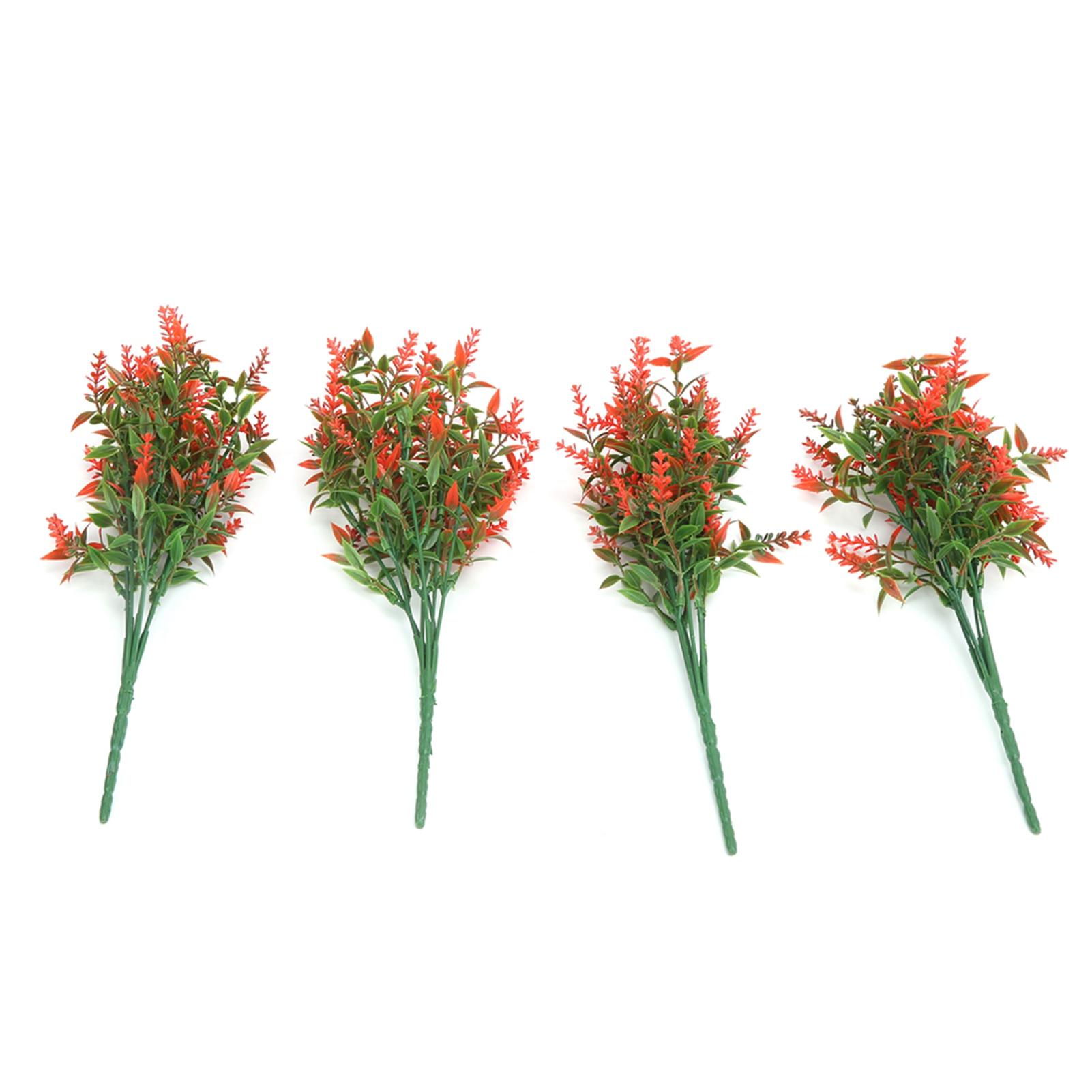 

4 шт. Искусственная лаванда Яркий Живой Натуральный Пластиковый цветок для Сада Крыльца Окна