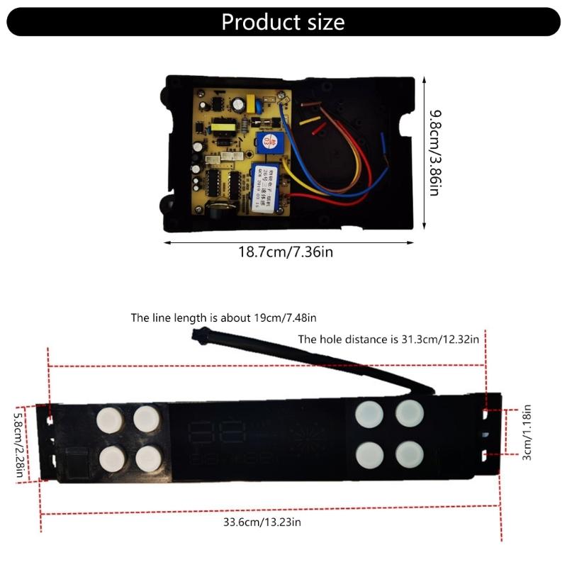 Dunstabzugshauben Schalterplatine Ersatzteil Leiterplatte Hauptplatine Lüftungshaube Ersatzteil Geeignet für verschiedene Modelle