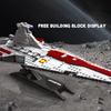 Non-Toxic 960Pcs Space Battleship Building Blocks Spaceship Defense Ship Moc Model Bricks Kits Desktop Decoration Kids Toys Birthday Gifts