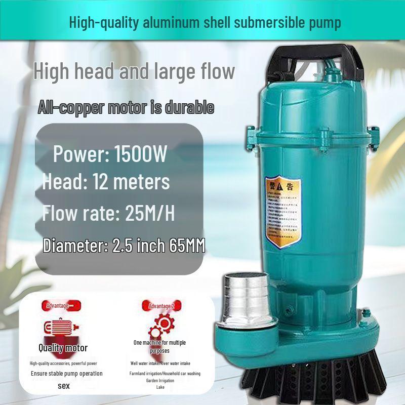 Hochleistungs-Tauchwasserpumpe für Haushalts- und Landwirtschaftliche Nutzung - Großer Durchmesser & Hoher Durchfluss