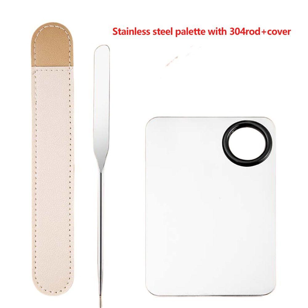 PU Cover Cosmetic Spatula Tool Makeup Spatula Korean Set Makeup Mixing Palettes Make Up Palette