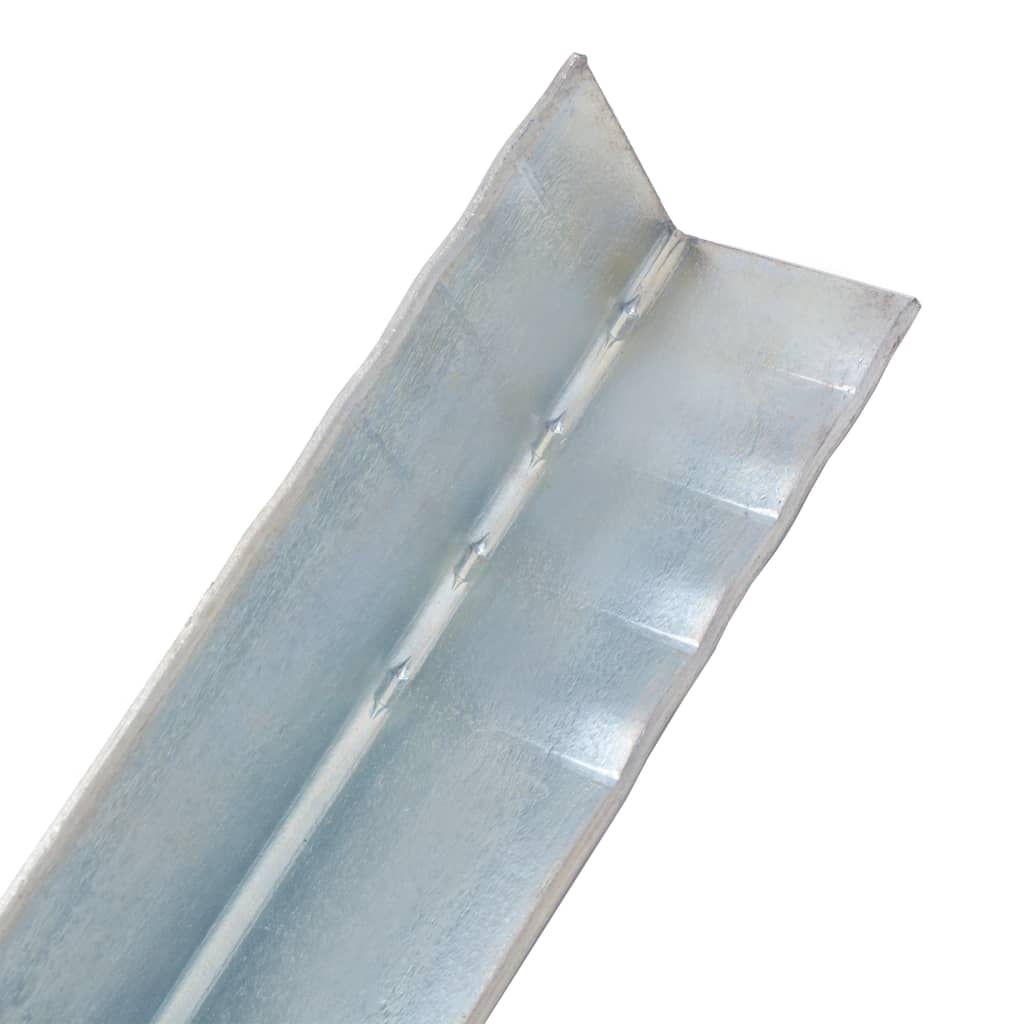Vidaxl Picchetti da Terra, 12 Pezzi, Acciaio Galvanizzato, Forma a L