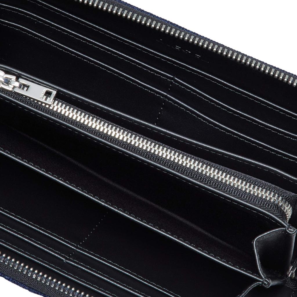 Geldbörse mit Reißverschluss, lang, bedruckt, Denim, X07608P1730, Uni, Indigoblau, H8457 [Diesel] Herren