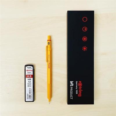 Rotring 600 Mechanical Pencil 0.5mm Yellow Loft Limited w/ HB Lead Japan