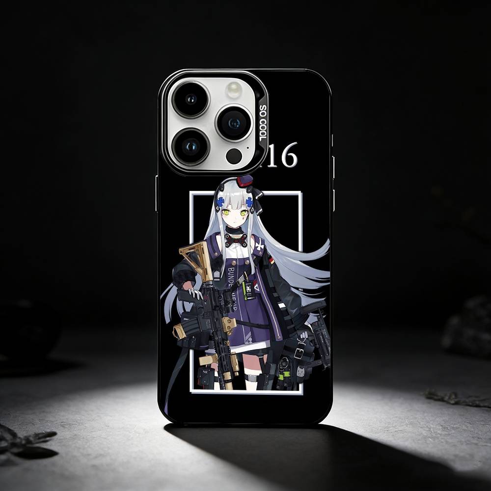 

Guns HK-416 Phone Case For iPhone 17,16,15,14,13,12,11 Plus,Pro Max,XS,Colored silver phone case iPhone17air