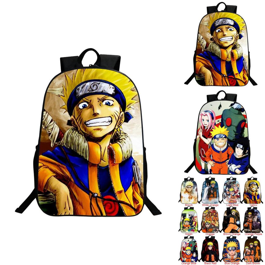 Stylische Naruto-Anime-Schultasche mit strapazierfähigem Design und verstellbaren Schultergurten