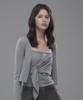Mausolleum Nina Cardigan Top Set - Melange Gray