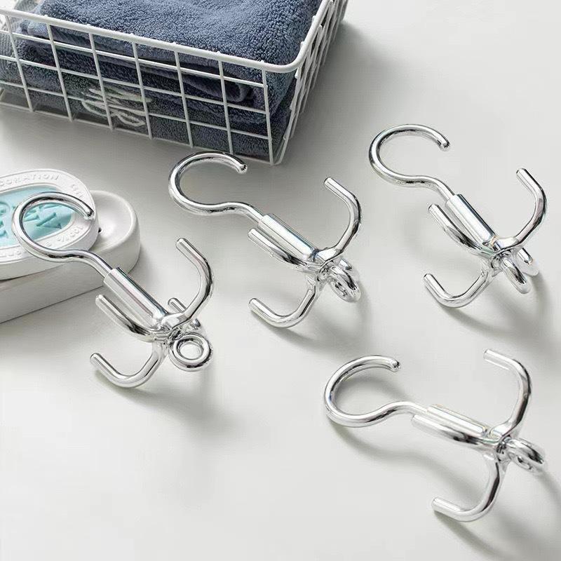 Four-claw Rotating Hook No Punching Bag, Tie, Silk Scarf, Scarf, Hanger Kg Load-bearing Plastic Storage Hook