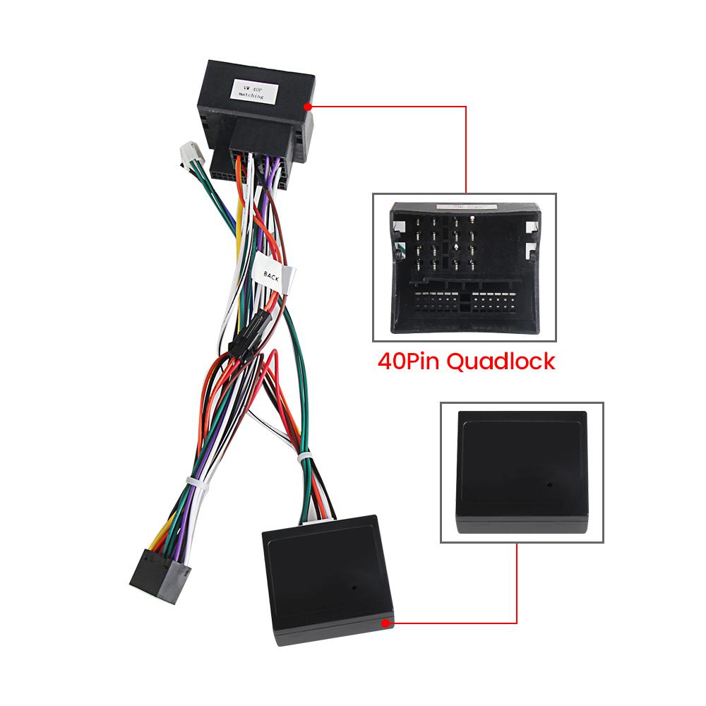 

Canbus Box для Volkswagen Golf 5/6/Polo/Passat/Jetta/Tiguan/Touran/Skoda 40-контактный жгут проводов питания Android Car Radio Multimedia