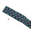 Cinta de Pasamanería Bordada Jacquard de Encaje Étnico para Adorno de Borde de Cuello de Vestimenta de Ropa Nacional Tradicional de Bricolaje de 5 cm