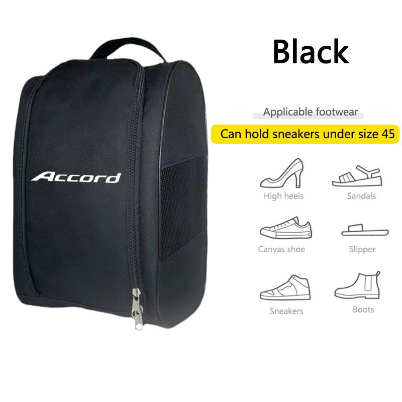 

For Honda Civic Accord Fit Jazz CRV BRV HRV Insight Passport TYPE-R Car Logo Sneaker Storage Bag Travel Outing Shoe Storage Tool