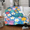 1pc Floral Pattern Blanket Warm, Cozy, And Soft, Suitable for Sofas, Beds, Cars, And Office Use.Perfect for Camping And Travel, Making It a Great Gift