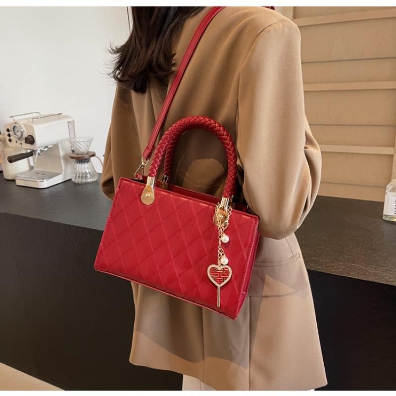 Large-capacity Bags for Women's Niche, Usually Available In Red Envelopes, Portable Red Wedding Special Women's Bags, Bridal Bags
