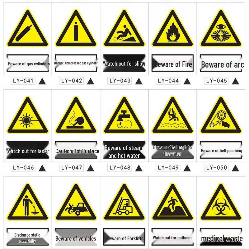 Yuxiang No Leaning Safety Sign