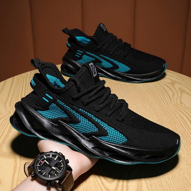 Men 'S Casual Sneakers High Quality Blade Running Shoes Men New Breathable Mesh No -Slip Shock Absorption Trend Sports Gym Shoes