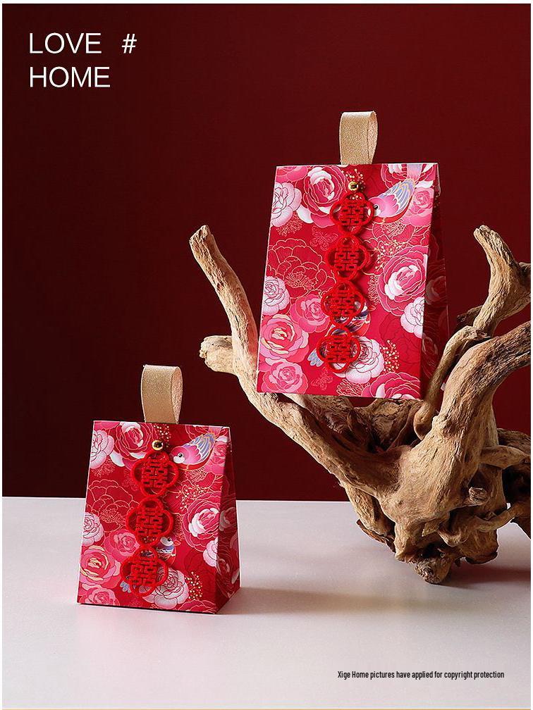 2025 Elegant Wedding Favor Candy Boxes: High-End Handheld Gift Bags