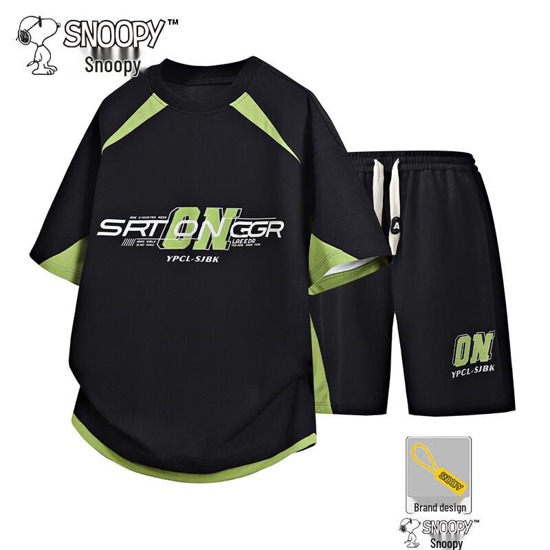 

Snoopy Men s Summer Casual Sportswear Set 4XL