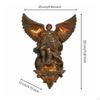 Archangel Wall Light Bronze Finish Celestial Lamp Decorative for Collectors,