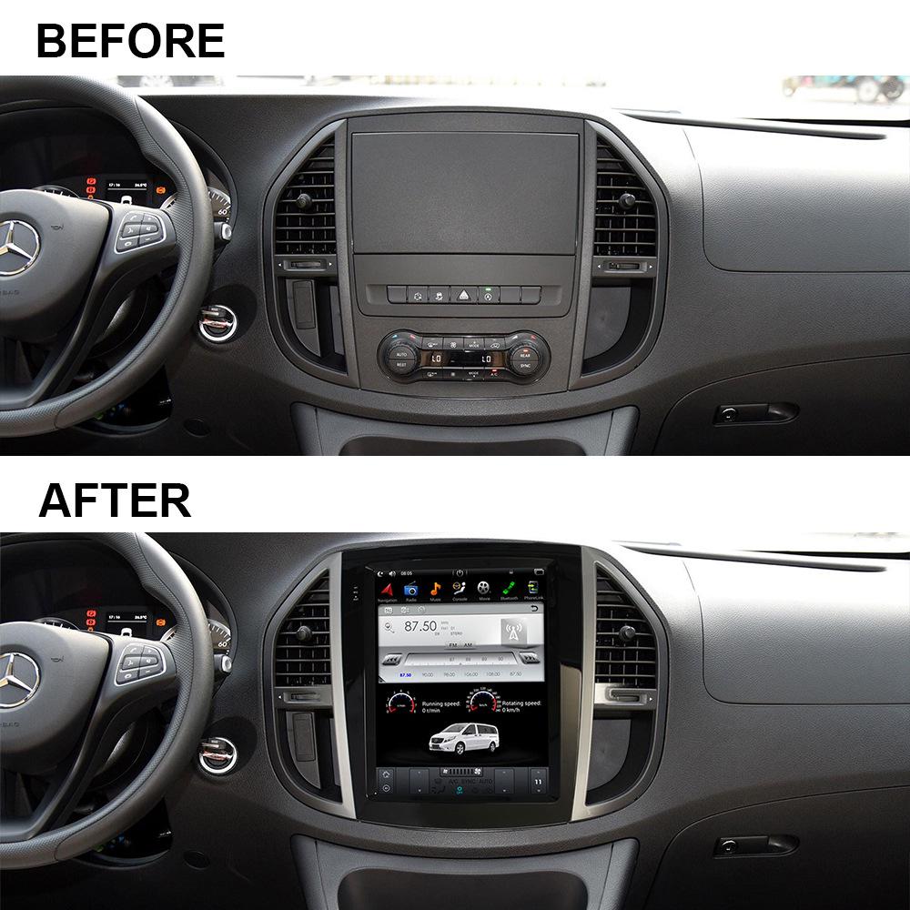 Bluetooth MP5 Player with Wireless CarPlay for 2016 VITO Metris - Smart Central Control Screen