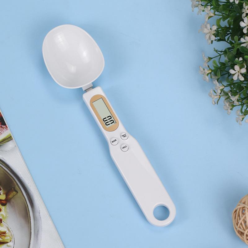 Bilancia Cucchiaio Portatile Cucchiaio Misuratore Elettronico da Cucina Display LCD Peso Altamente Accurato Cibo 500g/0.1g Strumenti di Pesatura per Erbe da Forno