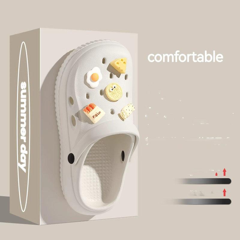 Clogs Sandalen Herren Damen Paare Gartenschuhe Sommer Outdoor Pantoletten Schwarz Weiß Draußen Strandschuhe