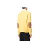 Polo Ralph Lauren SS23 Solid Suede Patch Round Neck Sweater Men sweater Yellow 710881041-003