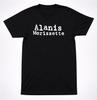 Alanis Morissette Text Shirt Alternative Rock 90s Icon Black Shirt 1990's
