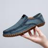 Fashion 2025 New Handmade Leather Men Shoes Casual Comfortable Men Loafers Suede Leather Shoes Men Flats Hot Sale Outdoor Walking Shoes