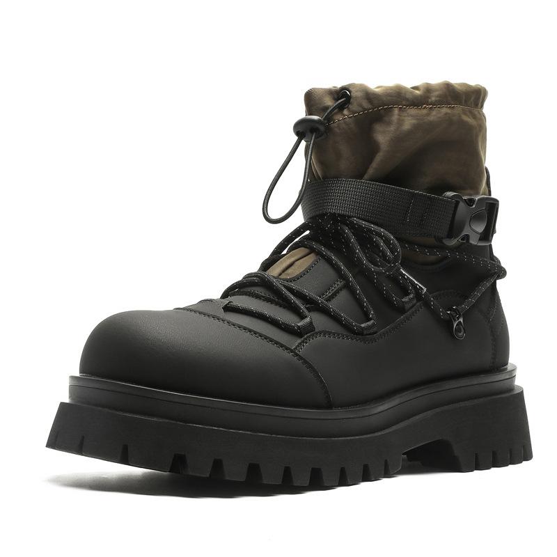 

Нескользящие уличные походные ботинки 2025 весна и осень мужские ретро походные красивые после новаторских ботинок Мартина 70011-J 44 зелёный