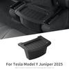 For Tesla Model Y Launch 2025 Juniper (no Fit Berlin Version) Car Armrest Rear Storage Box Tray Accessories Tidying TPE Black