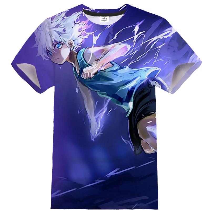 Hot Japansk Anime Hunter X Hunter 3D-trykket Gutter Jenter Streetwear Casual Mote T-skjorte Harajuku Unisex T-skjorte Barn Topp Klær