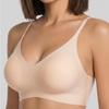 Seamless Deep V Push-Up Bra with Criss-Cross Straps for Women