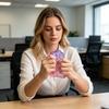 Clear Beaded Cube Squeeze Toy Anxiety Relief Sensory Stress Sugar Ball Soft Stretchy Cube Pinch Toy Home Office Relaxation Tool