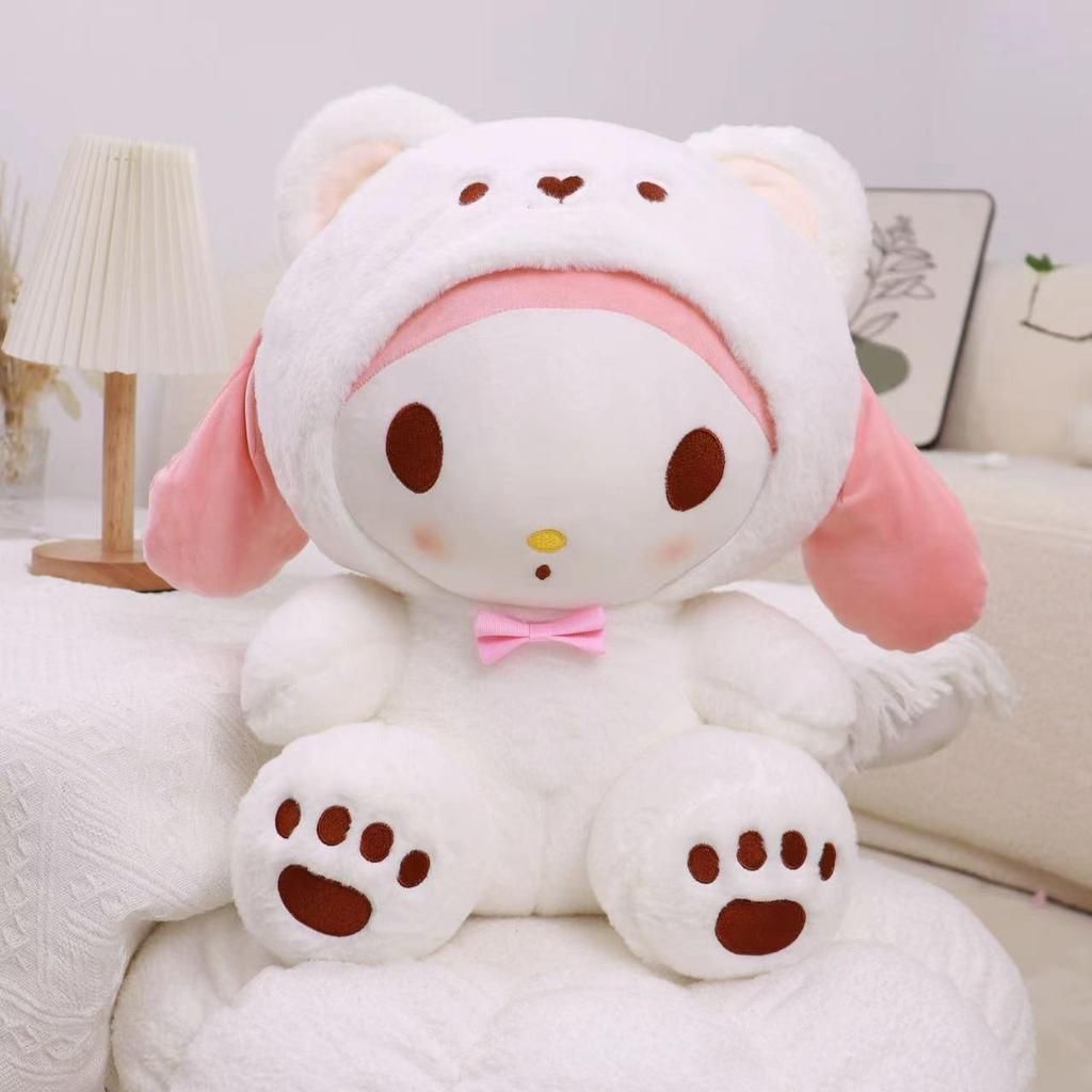 Peluche Ours Polaire Cinnamoroll & Pochacco - Cadeau Peluche pour Anniversaire d'Enfants & Petite Amie
