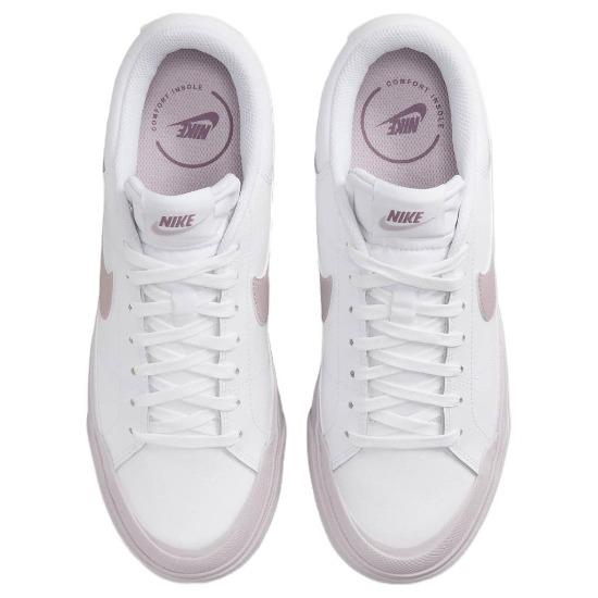 Nike Court Legacy Lift White Smokey Mauve Women Sneakers DM7590-105