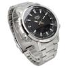 Casio World Time Quartz Watch with Black Metal Overseas Model AMW-880D-1AV Analog-Digital Men's Band, [Used]