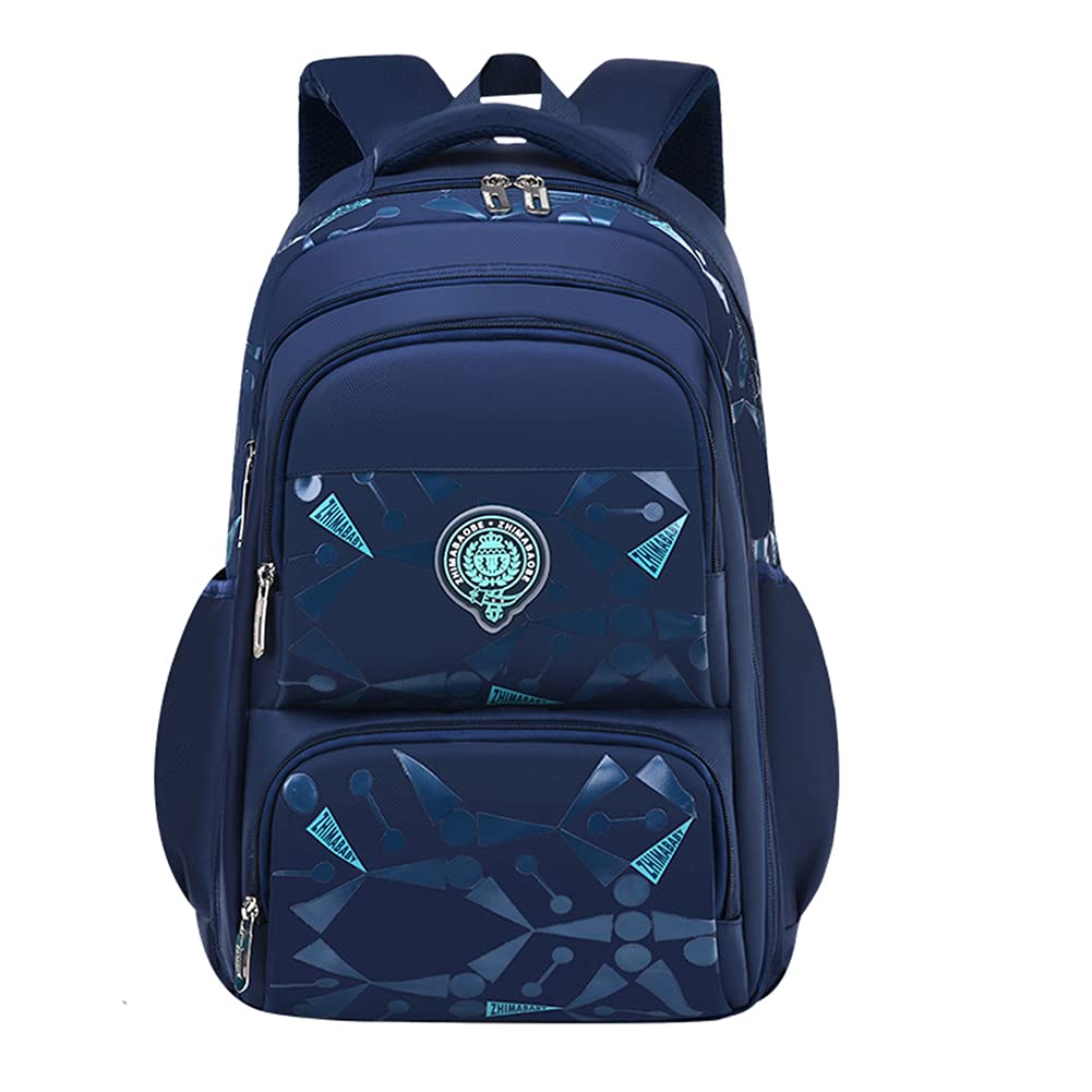 EKUIZAI Backpack for Elementary and Elementary School Lightweight School Travel Perfect for Field and Stylish and Popular Boys, Students, Waterproof,