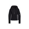 W Z.N.E FZ Solid Color Long Sleeve Zip Up Hoodie Women Sports Training Casual Outerwear Black GT9759
