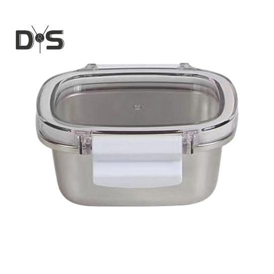 Ланч-бокс из нержавеющей стали для детей и взрослых контейнер для еды Bento Box для школы и работы герметичный контейнер для свежести быстрой заморозки без запаха для приготовления пищи S 980₽