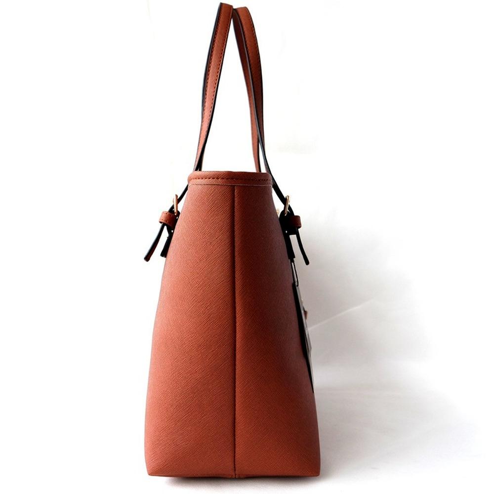 Fashion Lady Handbag Cross Grain Leather Shoulder Shopping Bag