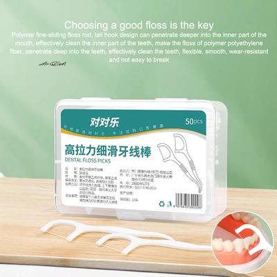 Portable Disposable Dental Floss Stick High Tensile Strand Plastic Toothpick 1/2/6/12 Box Options for Oral Care