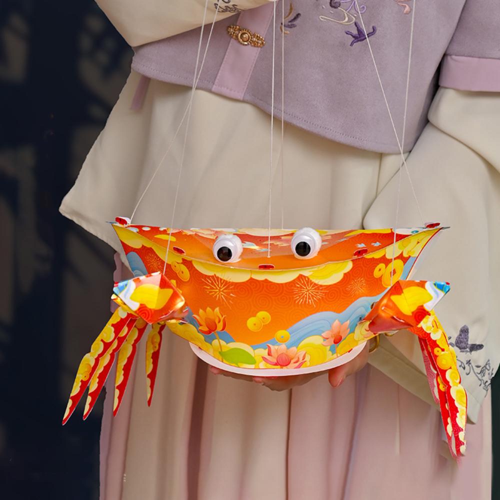 

Portable Mid-Autumn Lantern Cartoon Handheld Lantern Three-dimensional Lantern Mid-Autumn Festival красный