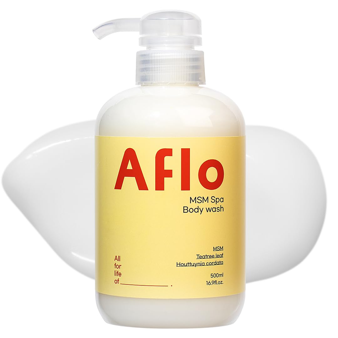 

AFLO Organic Sulfur Hot Spring Spa Body Wash 500ml Korean Cosmetics Vegan formula, low irritation, contains MSM, prevents roughness and dryness,