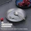 Mu Tai High-End Titanium Alloy Fish Plate - Luxury Japanese-Style Outdoor Camping Tableware.