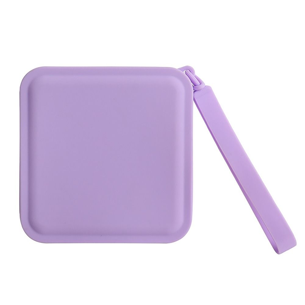 Mini Silicone Organizer Wallet Coin Purse Waterproof Smooth Zipper Earphone Bag Travel Pouch Students